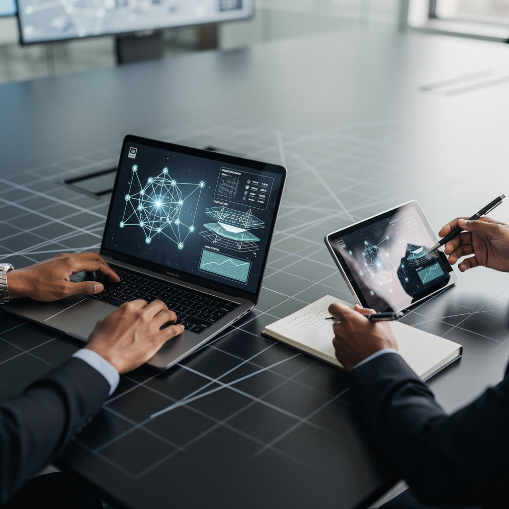 Quantum Ecosystem professional team collaborating on AI strategy and enterprise solutions